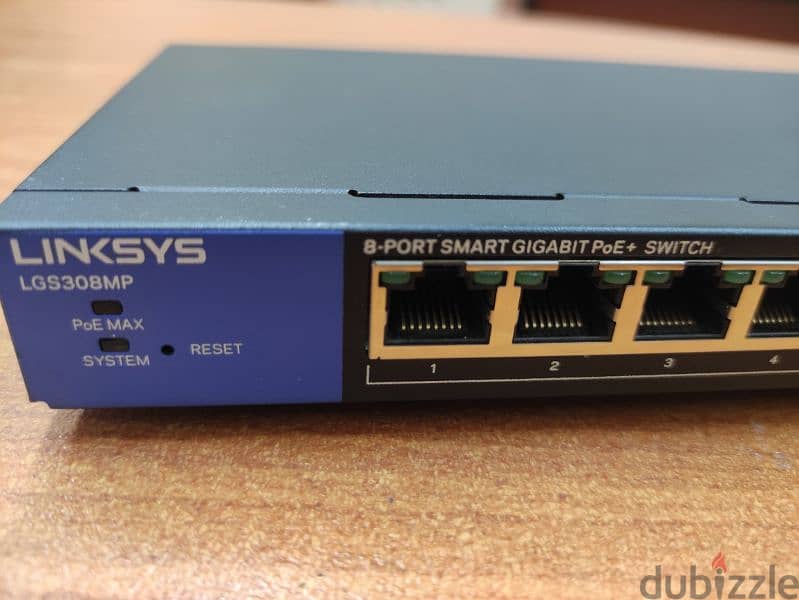 LINKSYS 8-PORT SMART GIGABIT POE+ SWITCH 0