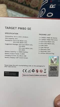 Vapresso target pm80 SE 0