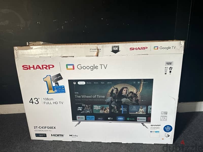 SHARP 43 Inch Frameless LED FHD Smart With Built-In Receiver Google TV 1