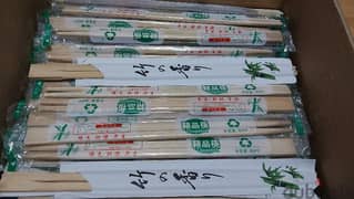 Wooden chopsticks عيدان أكل خشب