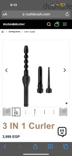 RUSHBRUSH® 3-In-1 Curler 0