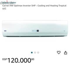 Carrier HW Optimax Inverter 5HP - Cooling and Heating Tropical A/C