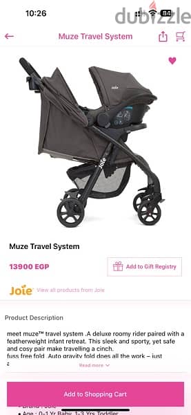 Joie Muze stroller with car seat 4