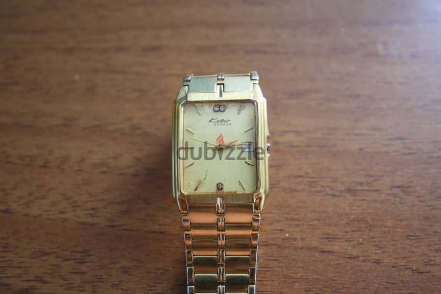 Kolber Geneve. K-8200.5M. water resistant. 18K GOLD. electro plated. 3