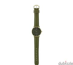 men's enticer leather analog wrist watch green ساعة كاسيو اصلية 0