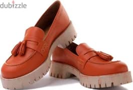 Orange Brogues Maciejka Leather Shoes 0