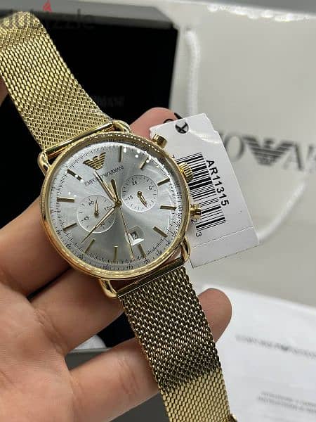 original emporio Armani watch with serial number with box and bag 5