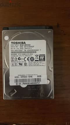 Toshiba Hard hdd 500 GB