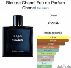 Bleu De Chanel Eau De Parfum Original 100 ml بلو شانيل