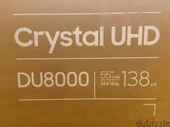 55 inch Crystal UHD DU8000 4k Tizen OS Smart TV (2024) تلفزيون سامسونج