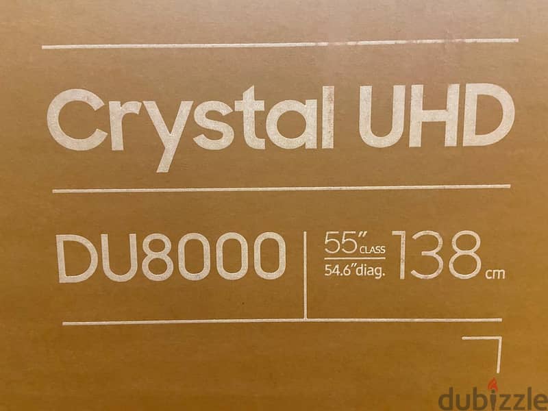 55 inch Crystal UHD DU8000 4k Tizen OS Smart TV (2024) تلفزيون سامسونج 4