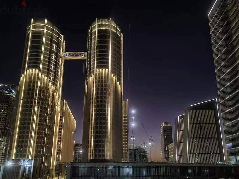 A finished office with air conditioning in the central business district in front of the iconic tower and the Green River in the first skyscraper dist 1