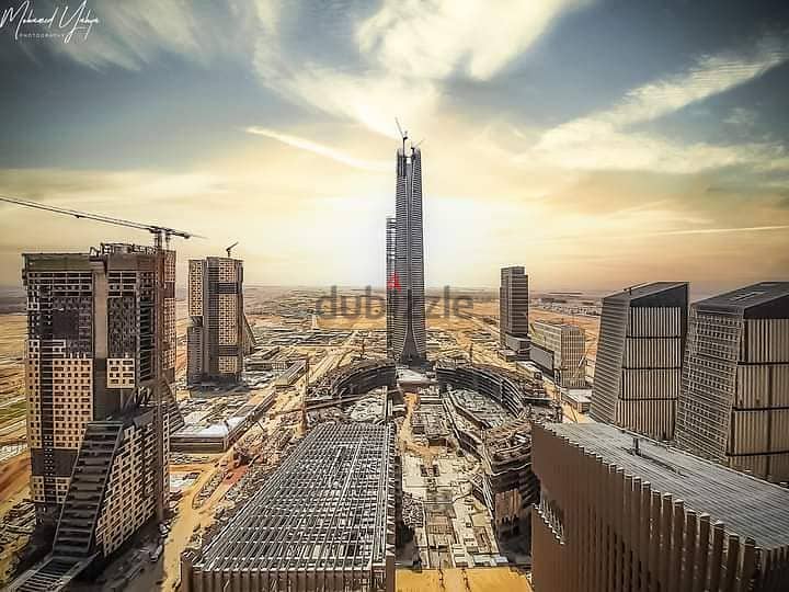 A finished office with air conditioning in the central business district in front of the iconic tower and the Green River in the first skyscraper dist 2