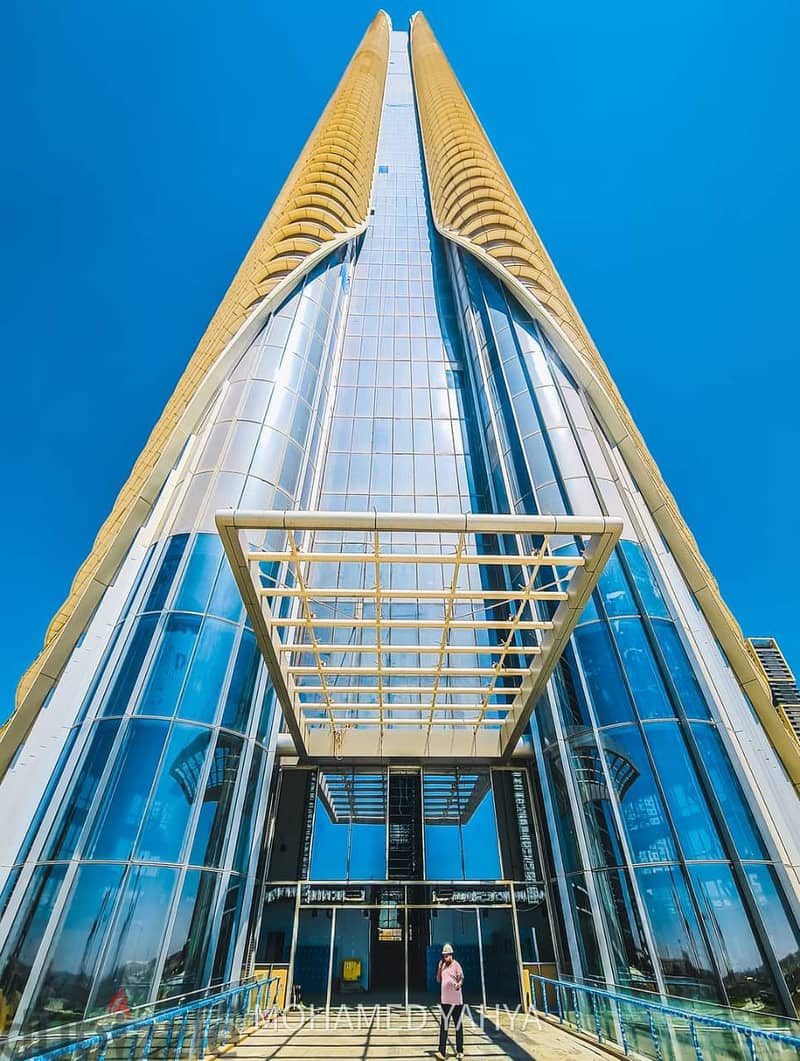 A finished office with air conditioning in the central business district in front of the iconic tower and the Green River in the first skyscraper dist 3