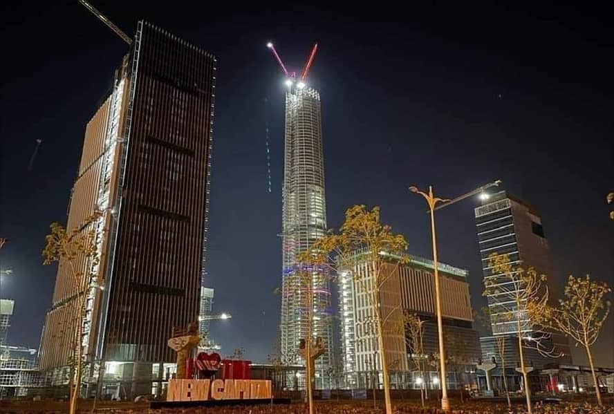 A finished office with air conditioning in the central business district in front of the iconic tower and the Green River in the first skyscraper dist 4