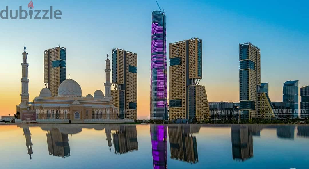 A finished office with air conditioning in the central business district in front of the iconic tower and the Green River in the first skyscraper dist 5