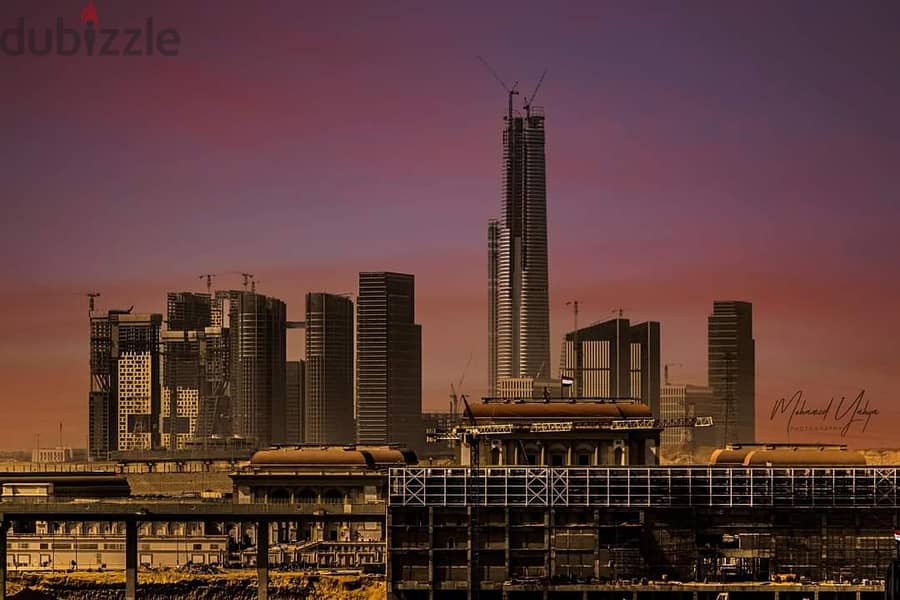 A finished office with air conditioning in the central business district in front of the iconic tower and the Green River in the first skyscraper dist 6