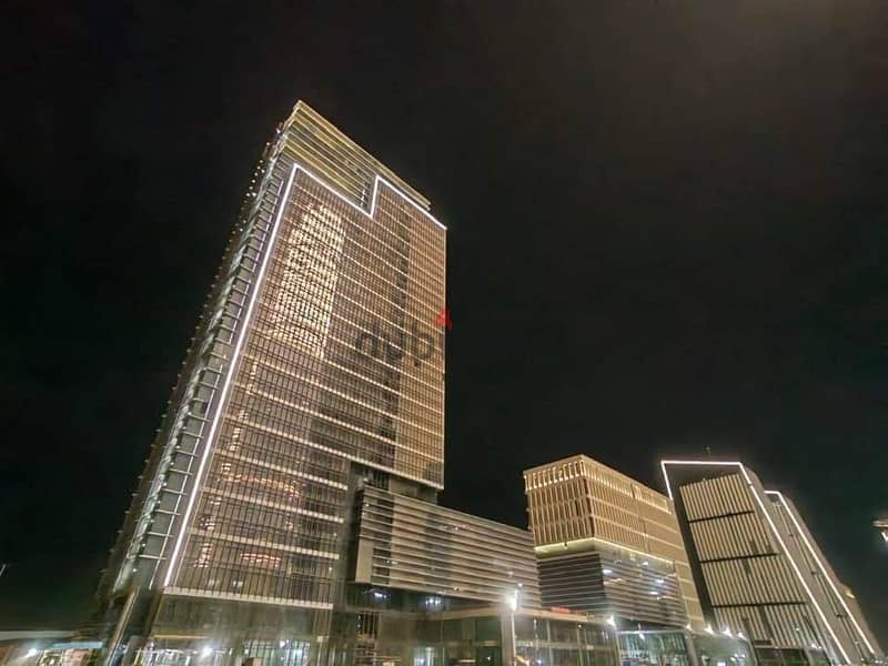 A finished office with air conditioning in the central business district in front of the iconic tower and the Green River in the first skyscraper dist 9