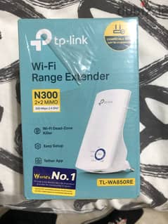 TP-Link TL-WA850RE Wi-Fi Range Extender, White, 300MBPS