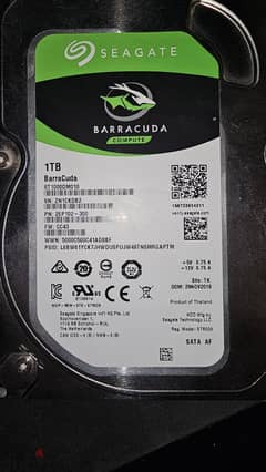 Seagate BarraCuda 1TB Internal Hard Drive HDD