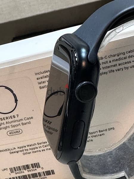 Apple Watch Series 7 45mm بدون خدش بطارية ٩٢٪؜ 2