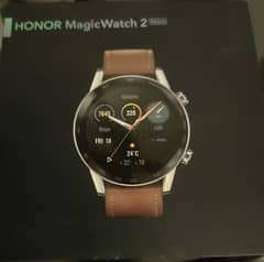 ساعة هونور  ماجيك ووتش ٢ بحالة جيدة بجميع المشتملات  Honor Magic watch 0