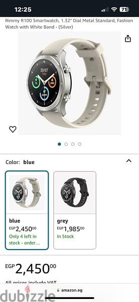 realme TechLife Watch R100 Grey, Gray, Standard, Modern, Bluetooth