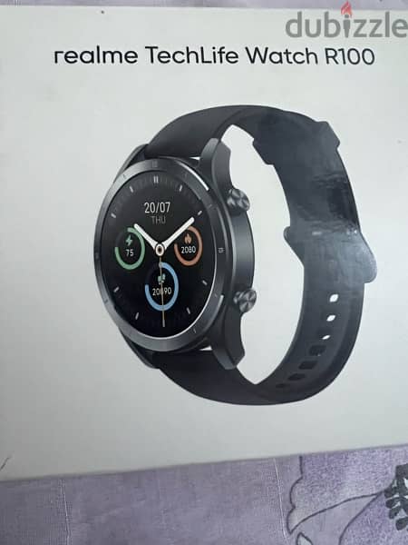 realme TechLife Watch R100 Grey, Gray, Standard, Modern, Bluetooth 1