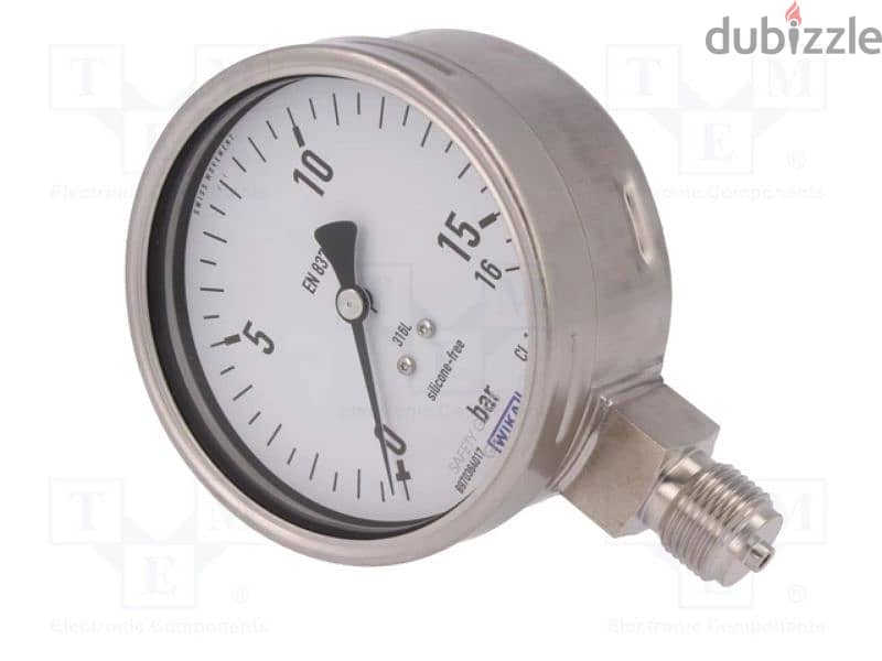 عداد قياس الضغط جلسرين سن نص بوصة  4"عدل  wika pressur egauge 232.50 6