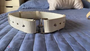 charles and keith original white belt 0