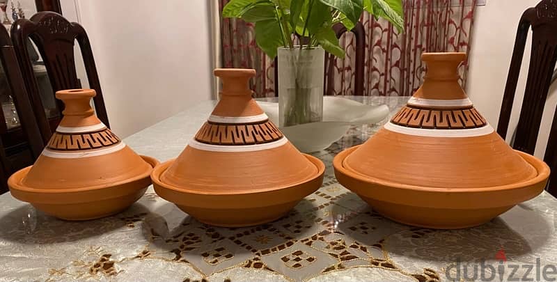 MOROCCAN POTTERY TAGINE طقم طاجين مغربي 1