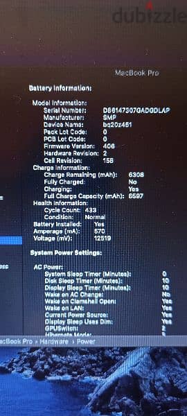 MacBook pro late 2011 15" 2