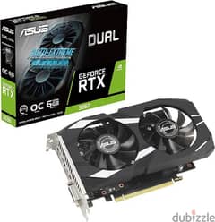 كارت RTX 3050 6GB Asus Dual كسر زيرو