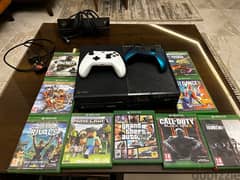 X box One 1 TB + 2 controllers + 9 games + Kinect For Sale