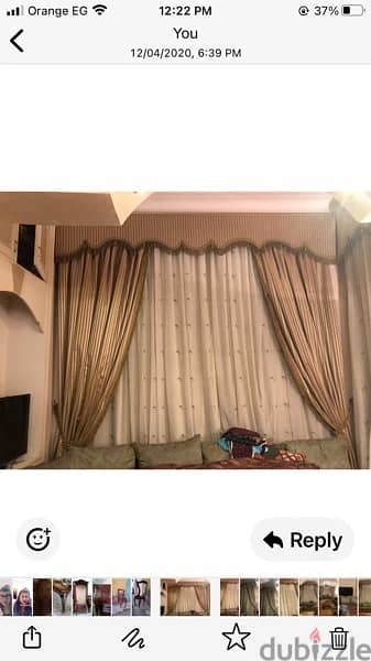 curtain 3 meter width & another sides 1,50 meter 4