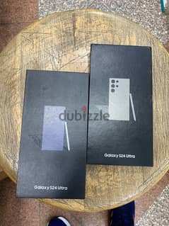 Galaxy S24 Ultra dual sim 256G Gray Violet جديد متبرشم