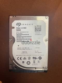 هارد ٥٠٠ جيجا لابتوب seagate جديد كفائه 100 % 0