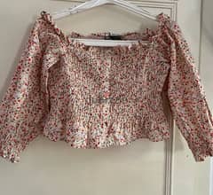 Zara floral top 0