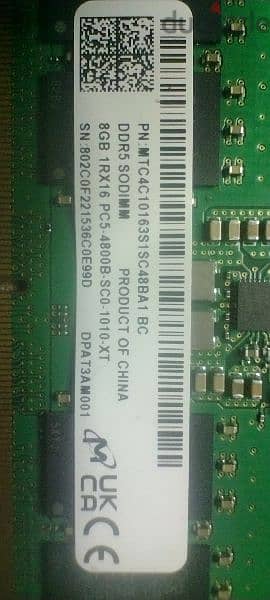 رامات لاب توب DDR5 ,  8G SODIMM 1