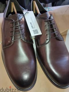 SHOES   ZARA  LEATHER BLUCHERS