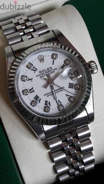 rolex  lady watch mirror original automatic ساعة رولكس ميرور اوتوماتيك 6