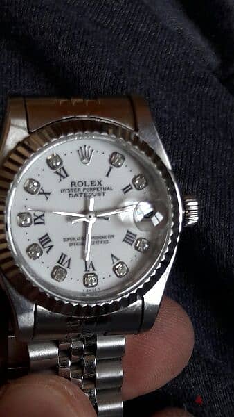 rolex  lady watch mirror original automatic ساعة رولكس ميرور اوتوماتيك 2