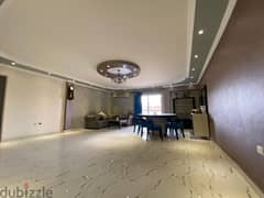 Furnished apartment 200 m2 super high deluxe and air-conditioned in Al Masryia Compound, distinguished location close to Concord Mall, gas and elevato