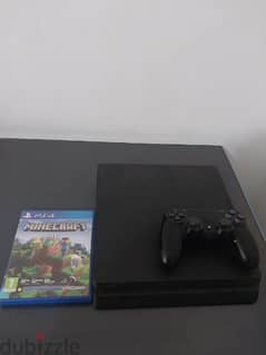 ps4 slim + minecraft + 1 controller