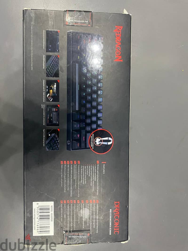 Reddragin Draconic Wireless RGB Mechanical GAming Keyboard 2