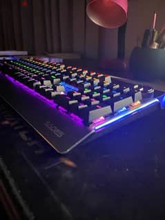 Sades Thunder Blade RGB Mechanical Gaming Keyboard  Blue Switches