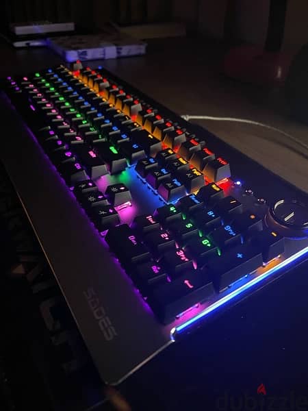 Sades Thunder Blade RGB Mechanical Gaming Keyboard  Blue Switches 1