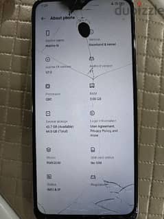 Realme 6i | 64/3 | White | broken screen