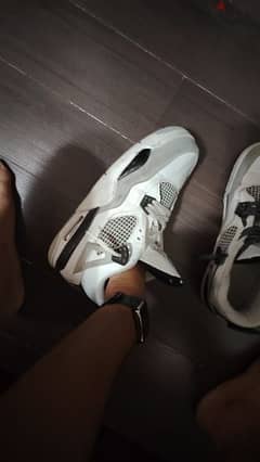 jordan 4 millitary black mirror original size 43