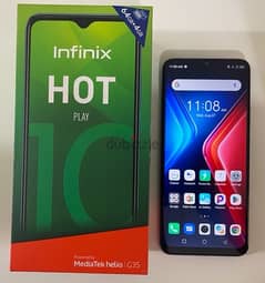 موبايل Infinix Hot 10 Play بحالة كالجديد للبيع